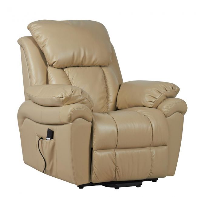 Luxor leather dual motor riser recliner chair