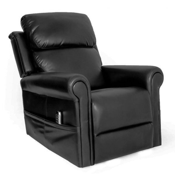 Highfield 4 motor leather riser recliner chair - Powered Head and Lumbar