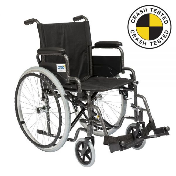 Crash tested wheelchair- Self propelled suitable for use in a vehicle