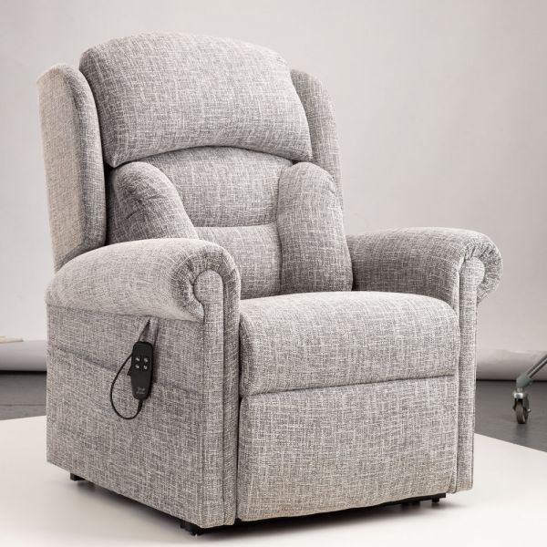 Cullingworth Grande Riser Recliner Chair Light Grey -Lateral Support - NEW