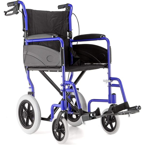 Dash Express Attendant controlled wheelchair blue