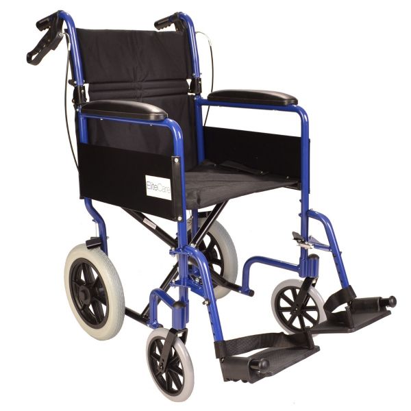 Lightweight folding wheelchair with handbrakes ECTR01