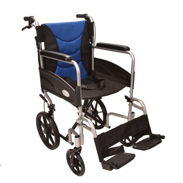Ultra Lightweight aluminium folding transit wheelchair ECTR07