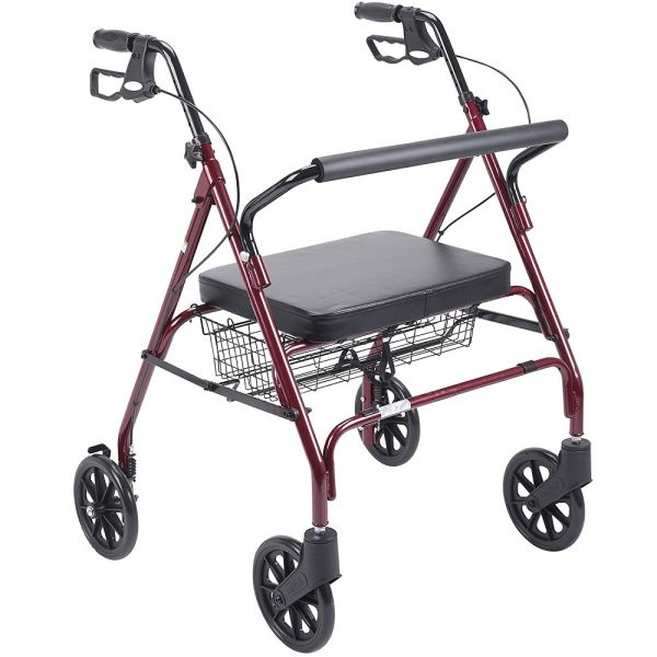 Heavy Duty Rollator/Bariatric Walking Frame - Takes up to 28 Stone user weight
