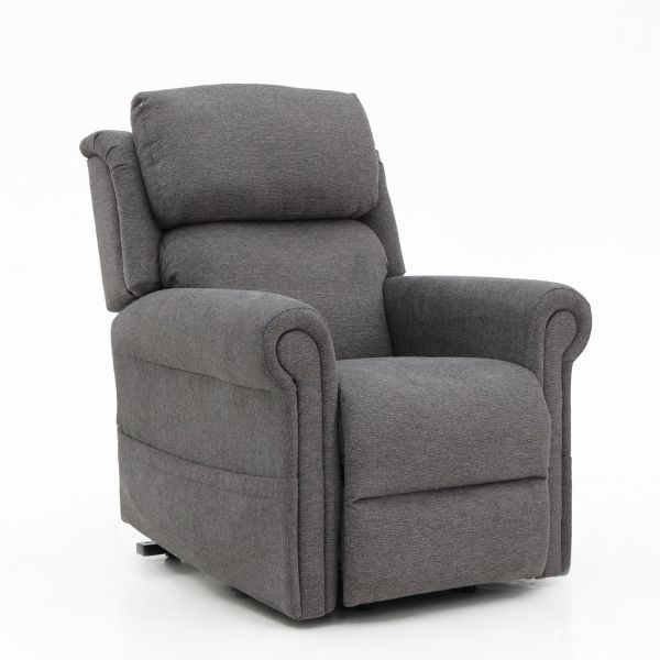 Highfield Petite 4 Motor fabric riser recliner chair - Grey