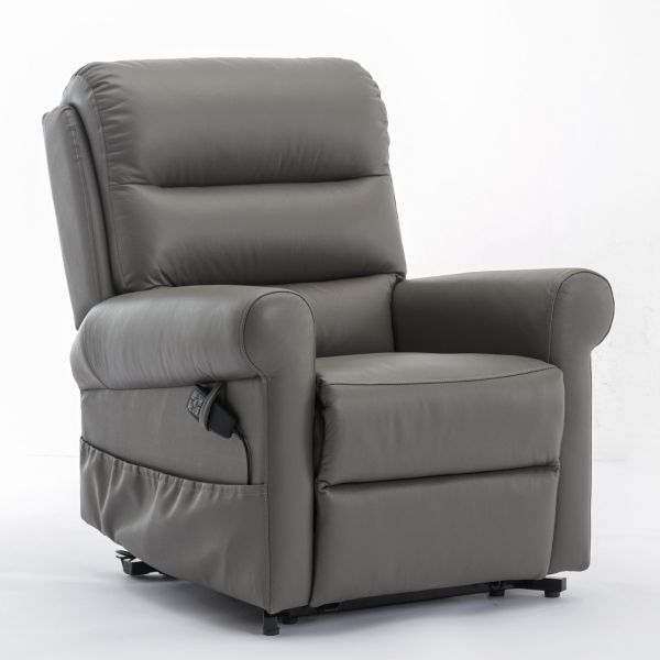 Holmewood Leather Dual Motor Rise and Recliner Chair