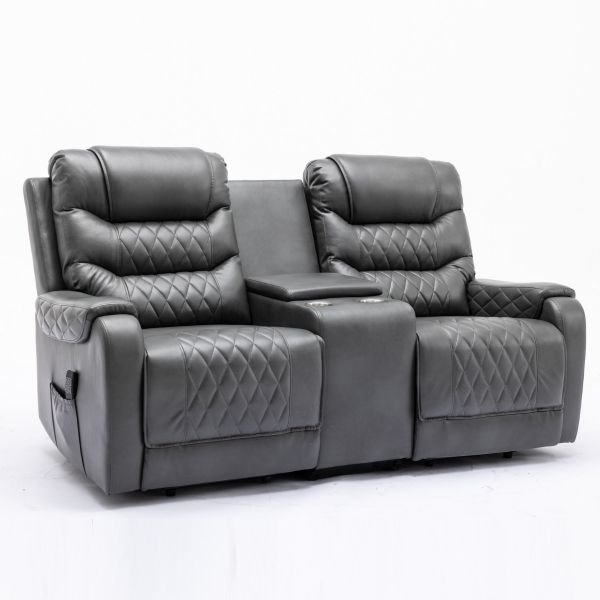 Hebden Riser recliner sofa with centre console - Ex Demo