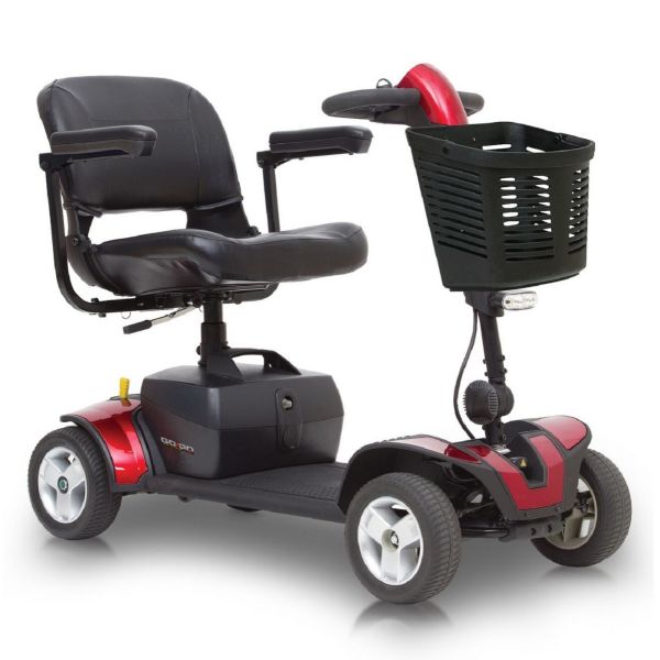 Pride GoGo Sport 4 Wheel mobility scooter 325lbs user weight 14.5 mile range S74