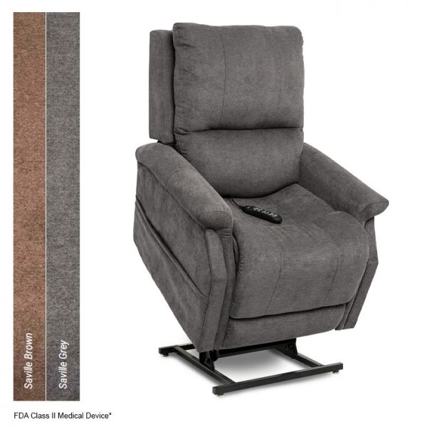 Pride Vivalift Metro Power Lift Recliner Chair with powered head and lumbar - Grey