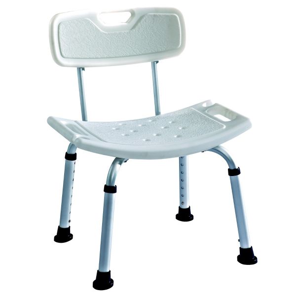 Deluxe shower / bath seat with backrest