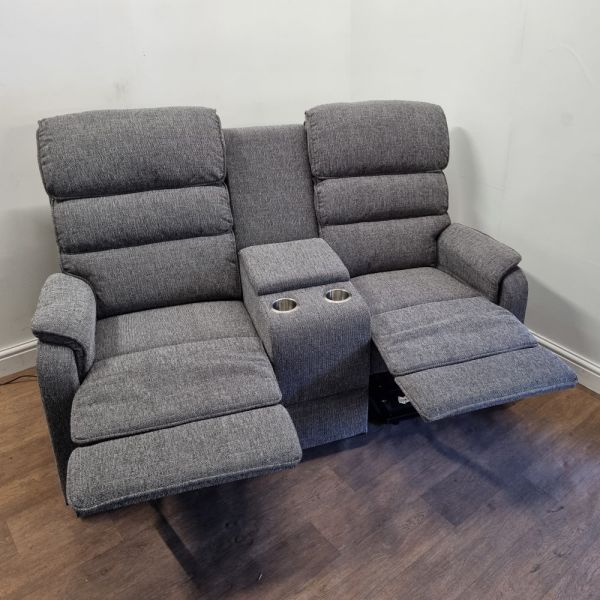 Thornton 2 Seater Dual Motor Riser Recliner Sofa with Centre Console