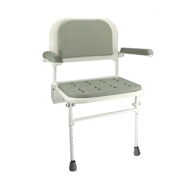 Wall Mounted Shower Seat with padded arms