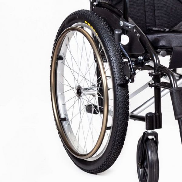 Replacement full rear wheel assembly for Voyager wheelchair