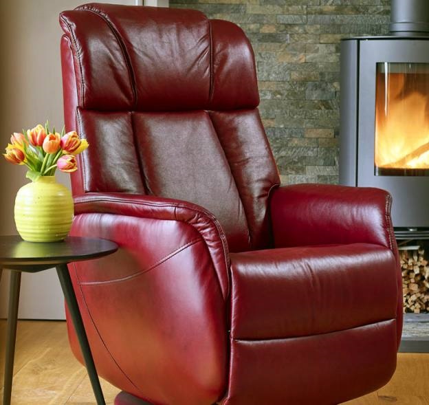Red leather Recliner